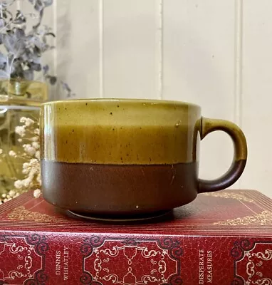 Vintage Retro Striped Soup Mug W Stoneware Korea Country Kitchen • $15