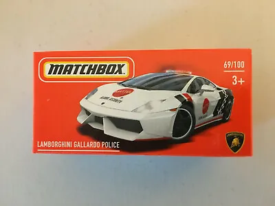 MATCHBOX LAMBORGHINI GALLARDO POLICE POWER GRABS Case Y #69 • $3.50