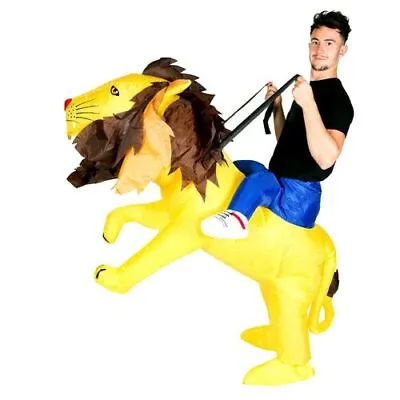 Adult Inflatable Lion Fancy Dress Halloween Costume Party Animal Safari  • $110