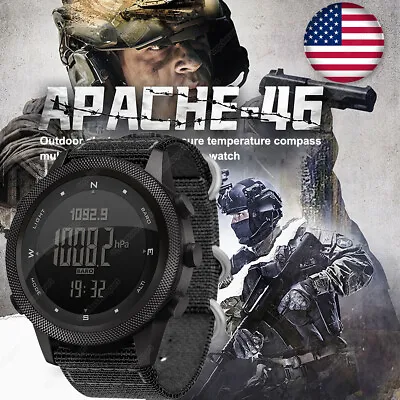 Men Outdoor Sport Tactical Smart Watch Altimeter Barometer Compass WristWatch. • $49.98