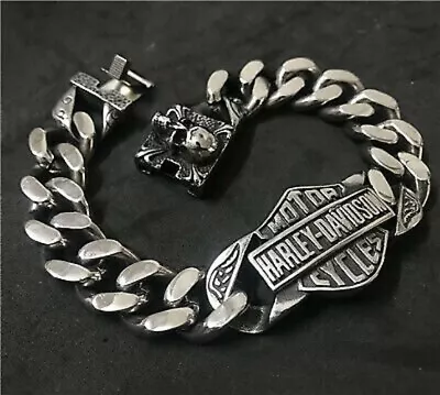 New Bracelet Of Harley David Lovers Motorcycle Riders Skull Chain • $29.50
