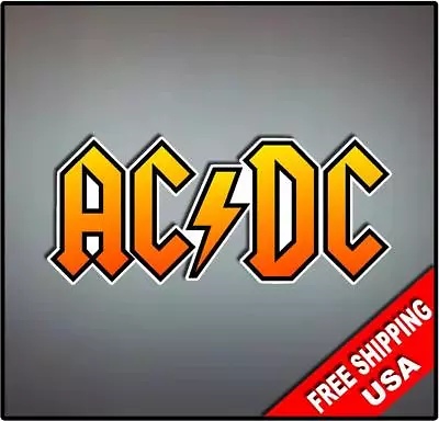 ACDC Vinyl Wall Logo Decal Sticker Heavy Metal Rock Band Various Sizes • $3.99