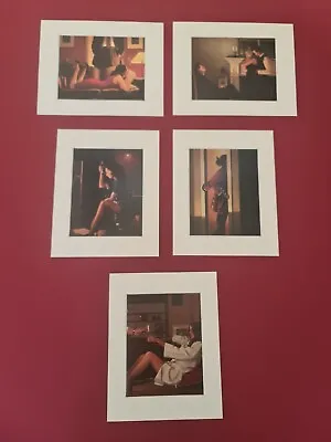 Jack Vettriano The Erotic Selection II Set Of 5 Mounted Art Prints 10x8 Inch NEW • £18.95