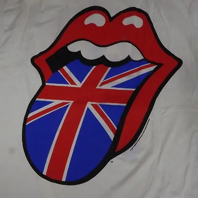 $75 • Buy Rolling Stones Vintage Voodoo Lounge 94/95 British Flag Tongue  XL T-Shirt