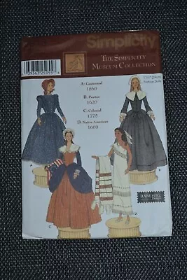 Simplicity 5913 Sewing Pattern Museum Collection Barbie 11.5  Doll Clothes • $9.99