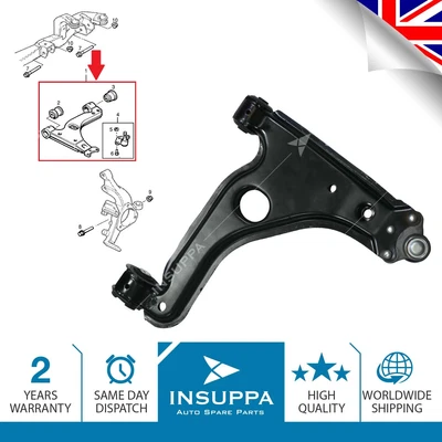 $38.44 • Buy Suspension Wishbone Control Arm Front Lower Left For Vauxhall Astra G H Zafira A