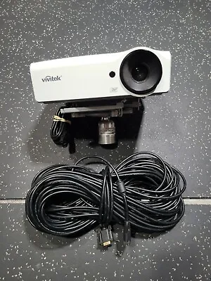 Vivitek D552 DLP Projector W/ Ceiling Base Mount VGA Cable Tested 300-1500 Hours • $67.01