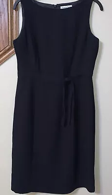 Amanda Smith Black Lined  Sleeveless Sheath Dress Size 8 • $18