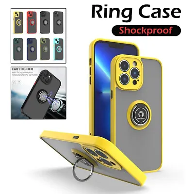For IPhone 15 Pro 14 Plus 13 12 11 XS Magnetic Ring Stand Holder Back Case Cover • $5.38