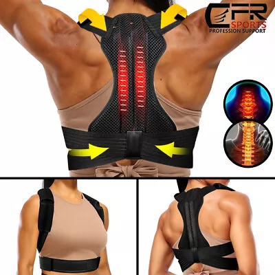 Posture Corrector Back Support Shoulder Straight Brace Men Women Adjustable Belt • $13.49