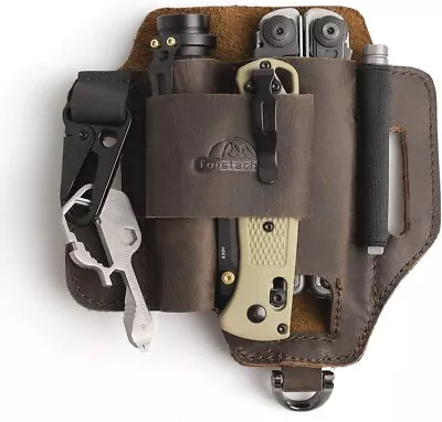 Leather Tool Belt Pouch Pockets Storage For Work Tools Electrician Multitool • $33.32