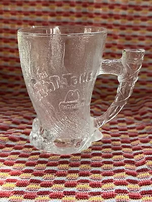 McDonald's 1993 FLINTSTONES   RocDonalds  Frosted Glass “Mammoth Mug” • $6.99