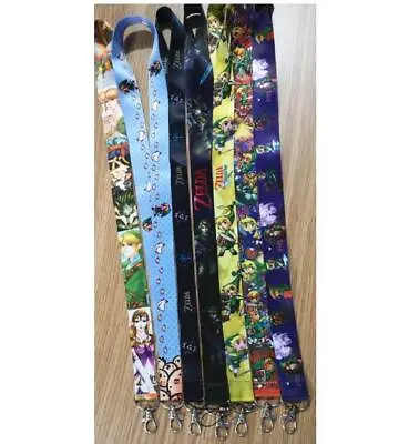 Lot Cartoon Zelda Neck Straps Key Chains Lanyard ID Holder • $11.90