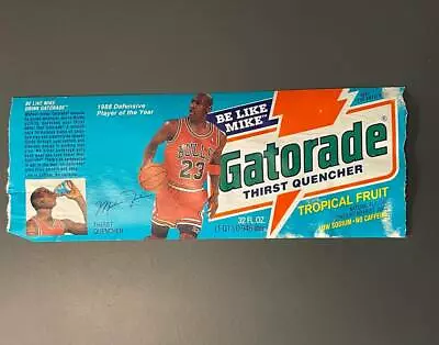 1992 Gatorade Michael Jordan Wrapper Tropical Fruit Chicago Bulls GOAT • $24.99