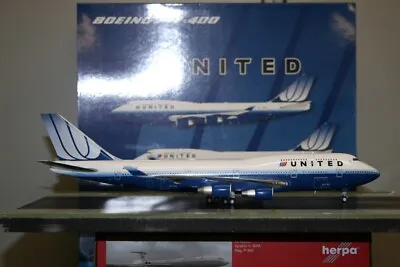 JC Wings 1:200 United Airlines Boeing 747-400 N128UA (XX2267) Model Plane • $288