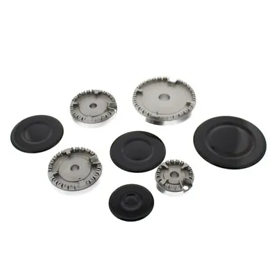 Gas Hob Burner & Flame Cap Crown Small Medium Large Set UNIVERSAL • £11.45