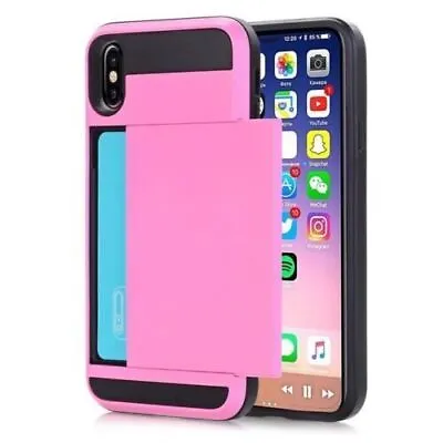 $10.18 • Buy For IPhone 14 11 12 13 Pro Max 7 8 Plus Card Holder Shockproof Wallet Case Cover