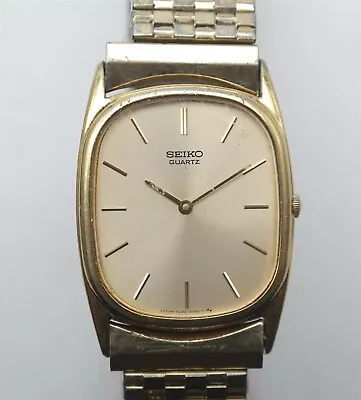 Vtg Men's SEIKO 7430-5319 Classic Quartz Watch 27mm W/ New Battery • $24