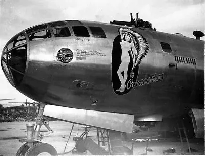  USAAF B29 Bomber Nose Art Pocahontas  WW2 WWII 5x7 • $6.29