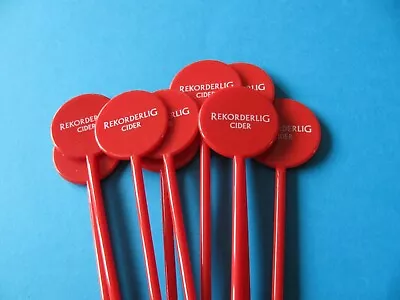 10 New Reusable REKORDERLIG CIDER Plastic Cocktail Swizzle Stick Stirrers. • £2.99