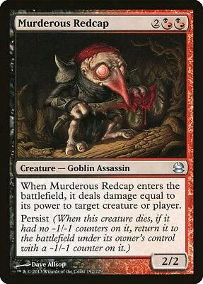 1x Murderous Redcap  - NM English MTG - Modern Masters • $1.09