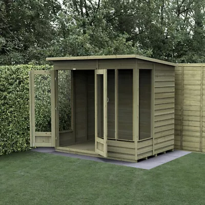 Summer House 7 X 5ft Garden Building Room Studio Office Oakley Double Door Pent • £663.74