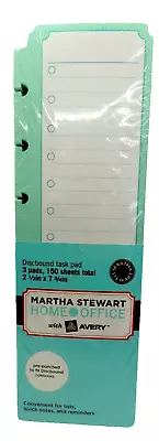 Martha Stewart Home Office Discbound Task Pad Dividers Lists Notes Reminders NEW • $9.99