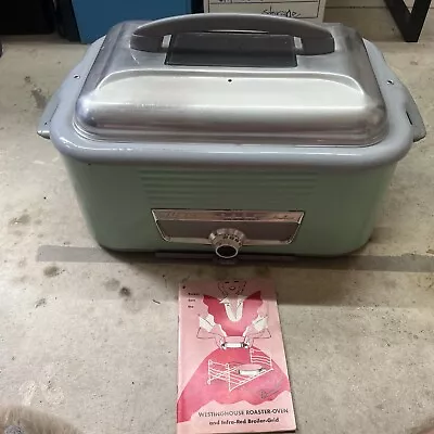 Westinghouse Electric Roaster Oven Mint Green Vintage Rare Color Tested Works • $283.50