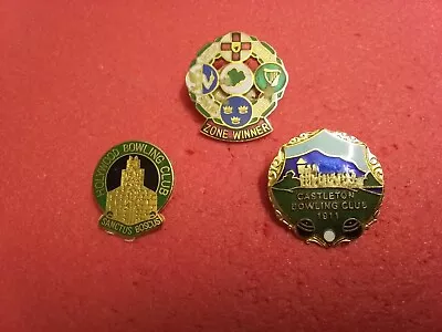 £3.20 • Buy Bowling Badges 3 Irish Club & Association Bowling Badges