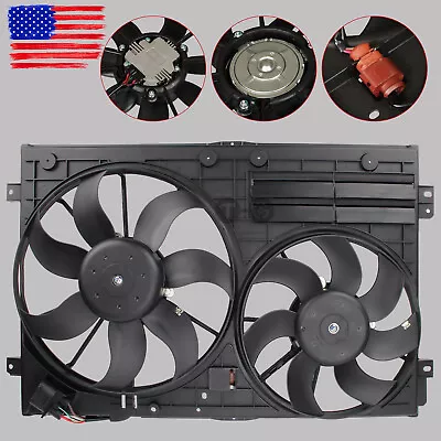 Radiator Cooling Fan For 2005-2016 Volkswagen Jetta 2006-2018 Passat Dual Fan • $89.99