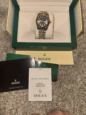 Rolex Datejust Men's Black Watch - 16233 • $1300