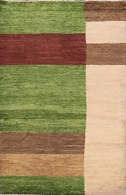 Luxurious Gabbeh Kashkoli Wool Modern Accent Rug - Brand New 3x5 Ft • $265.16