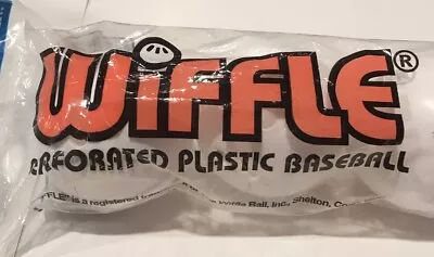 Wiffle Ball Set Of 3 White Plastic Baseballs New OFFICIAL • $9.50