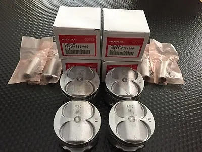 Jdm Genuine Honda B-series P30 Piston Set B16 Sir2 (.25mm Oversize) • $899.98