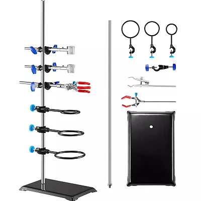 VEVOR Lab Stand Support Laboratory Retort Support Stand 23.6  Rod With Clamps • $33.99