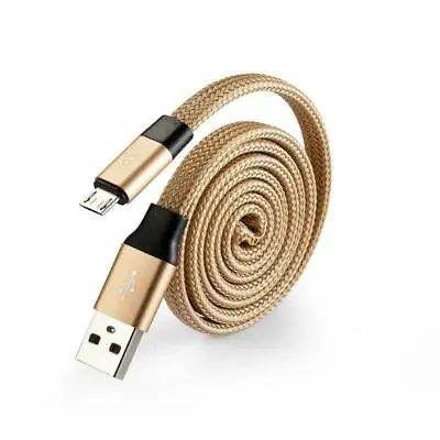MIXX Extra Strong Hard Self-Coil Braided Cable USB Micro High Speed Tangle Free • £2.37