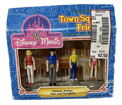 VINTAGE Disney Magic Town Square Friends 1988 Family Father Mother Daughter Son • $11.99