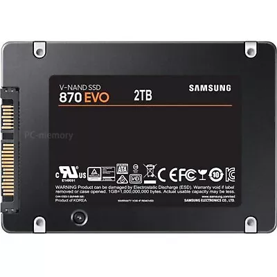 SAMSUNG SSD 870 EVO 2.5  SATAIII Solid State Drive 2TB 1TB 250/500GB For PC Lot • $90.19