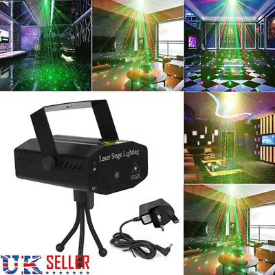 Patterns Laser Projector Stage Light LED RGB Party KTV Club USB Disco Light • £11.49