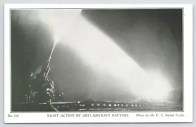 Military~Night Action By Anti-Aircraft Battery~B&W~United States Army Corps~Vtg • $3.50