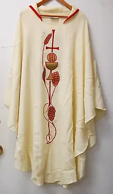 Vintage Cream Gaspard & Sons 44  Vestment Chasuble - (#487) Canada • $65