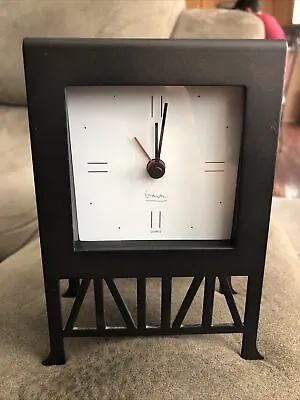 Michael Graves Black Mantel Table Alarm Clock Thebes Square Post Modern • $38