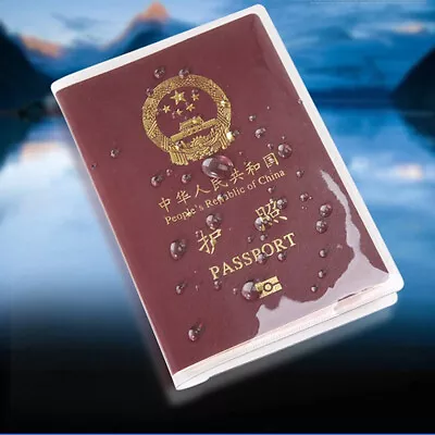 $2.19 • Buy Transparent Passport Cover Waterproof Document Bags Passport Protective Sleeve