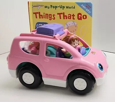 Fisher Price Little People Car Mum And Baby Works! Plus Things That Go Pop Up  • $16