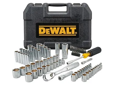 DeWalt Mechanics Tool Set DWMT81531 Polished Chrome 84 Piece Blow Mold Case NEW • $115.99