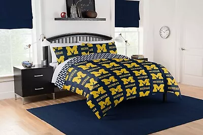 Michigan Wolverines Queen Bed In A Bag (Rotary) OFFICIAL NCAA • $81.50