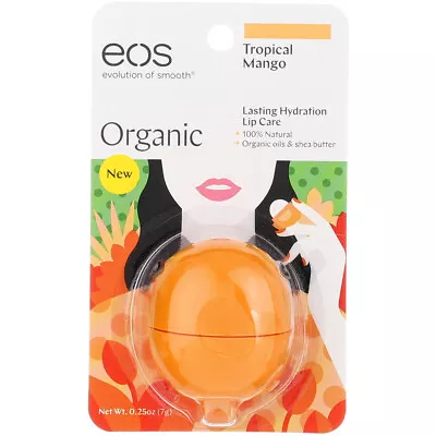 Eos Organic Lip Balm Sphere Tropical Mango 0.25 Oz • $8.88