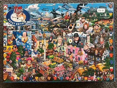 1000 Piece Jigsaw Puzzle Mike Jupp I Love GREAT BRITAIN • £8.25