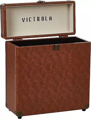 Victrola Vintage Vinyl Record Storage And Carrying Case Fits All Standard Rec... • $69.74