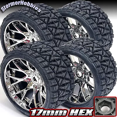 Sweep 1004S Monster Truck Land Crusher Belted Tire Mounted On 17mm Chrome Wheels • $149.95